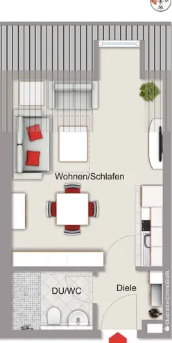 1 Zimmer Wohnung mit 26 m² in Ingolstadt – Bild 6