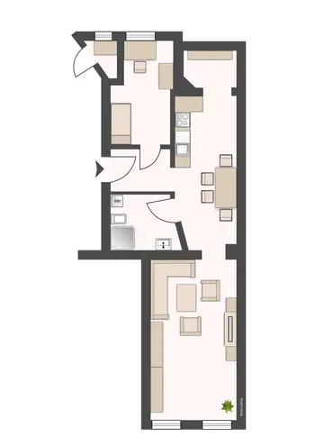 2 Zimmer Wohnung mit 60 m² in Leipzig – Bild 3