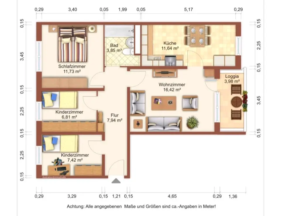 3 Zimmer Wohnung mit 54 m² in Greifswald – Bild 8
