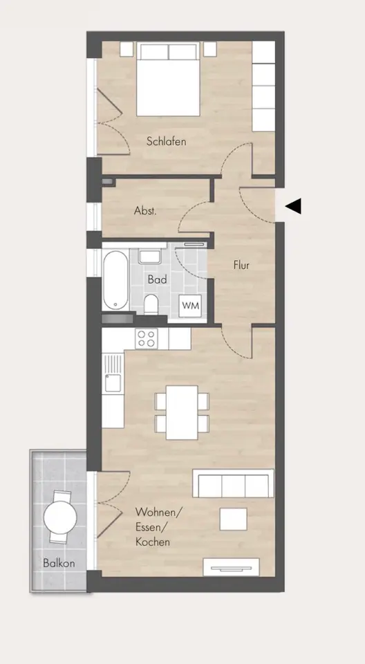 2 Zimmer Wohnung mit 67 m² in Rheinfelden – Bild 3