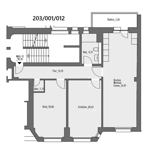 3 Zimmer Wohnung mit 98 m² in Hagen – Bild 4