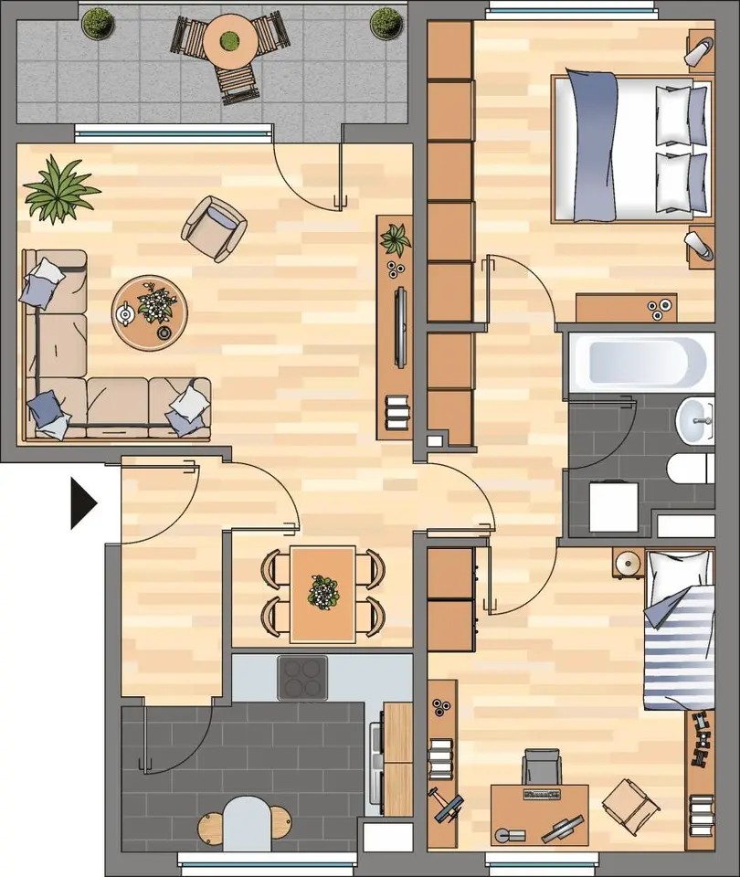 3 Zimmer Wohnung mit 70 m² in Wolfsburg – Bild 5
