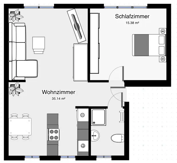 2 Zimmer Wohnung mit 54 m² in Neubrandenburg – Bild 5