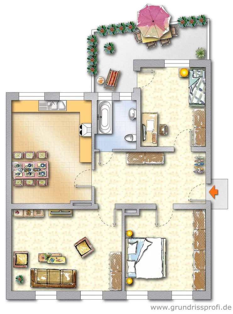 3 Zimmer Wohnung mit 98 m² in Krefeld – Bild 11
