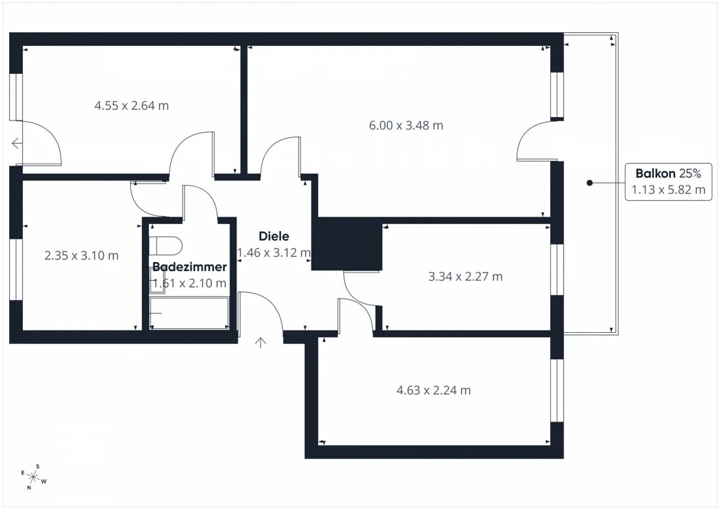 4 Zimmer Wohnung mit 75 m² in Leipzig – Bild 2