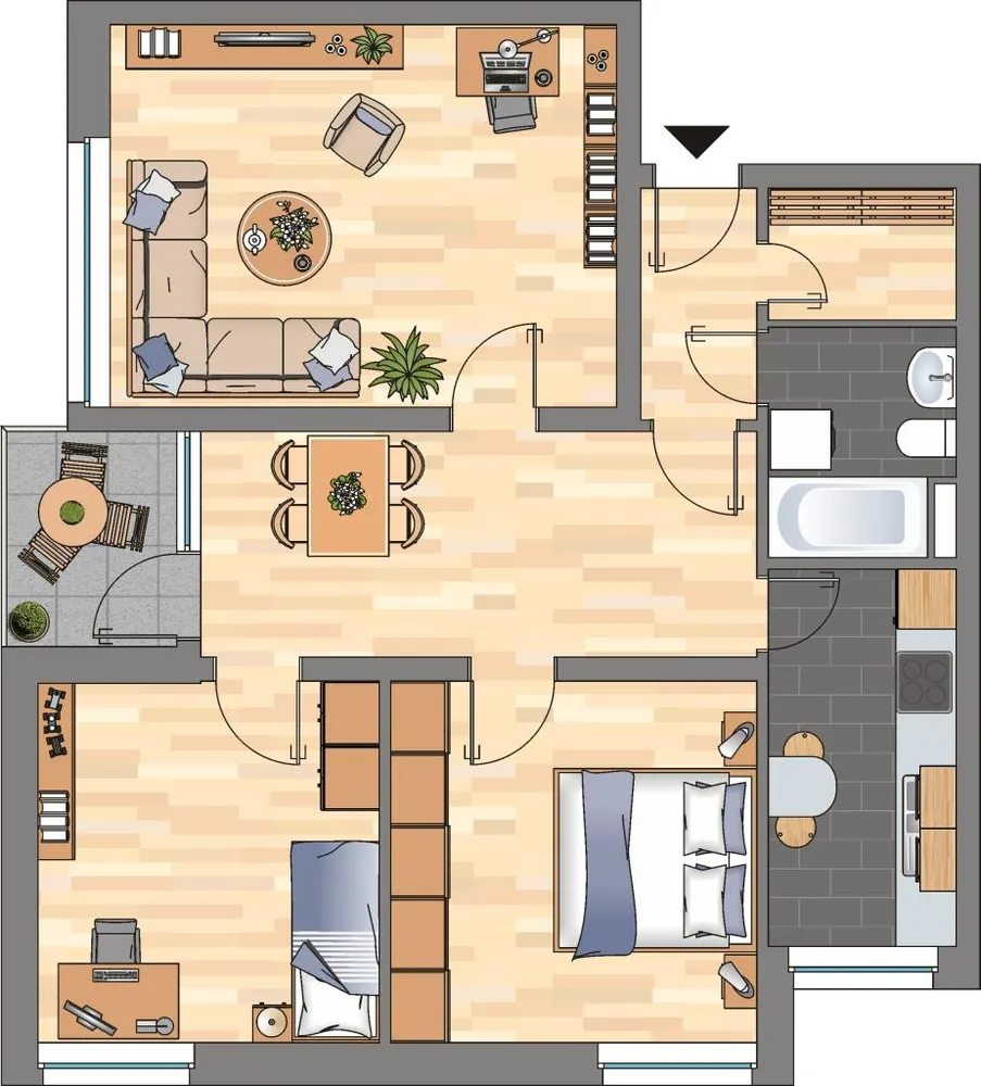 3 Zimmer Wohnung mit 78 m² in Emden – Bild 9
