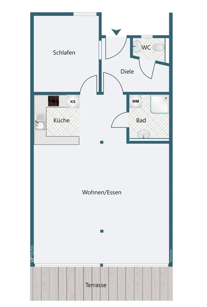 2 Zimmer Wohnung mit 60 m² in Landshut – Bild 6