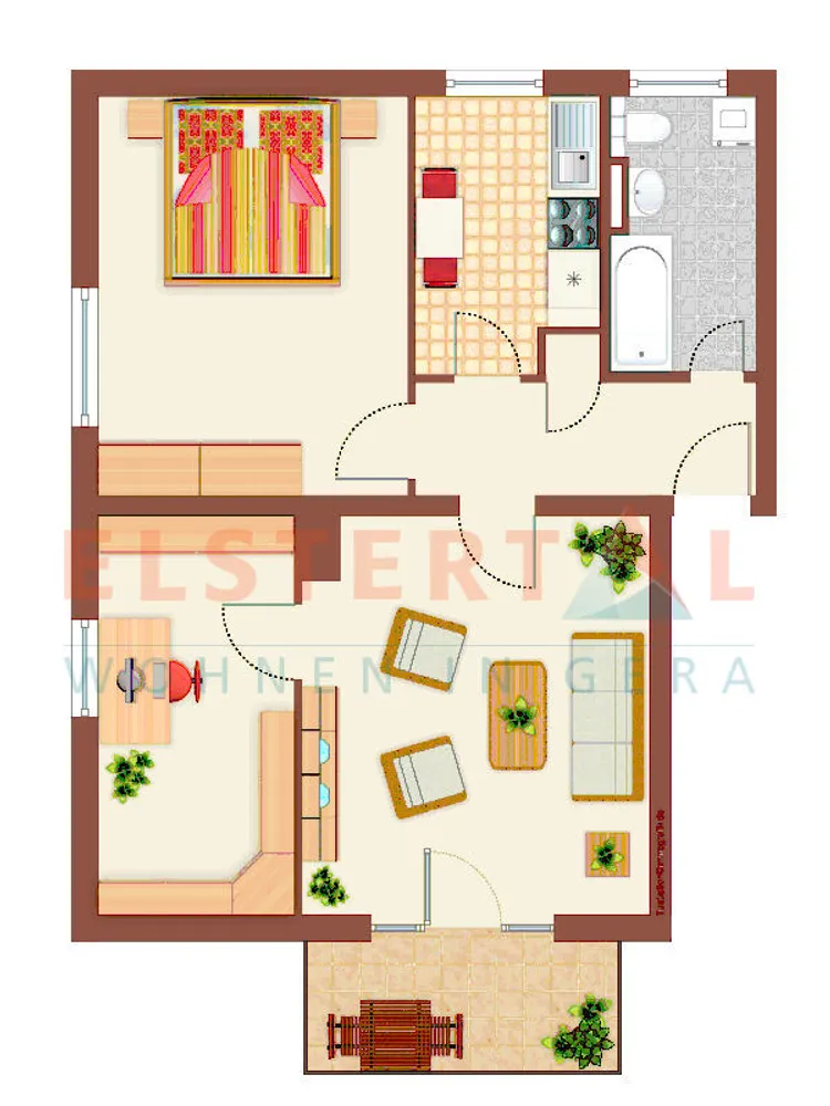 3 Zimmer Wohnung mit 60 m² in Gera – Bild 2