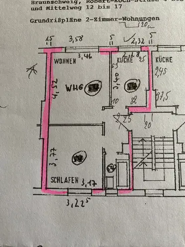 2 Zimmer Wohnung mit 45 m² in Braunschweig – Bild 2