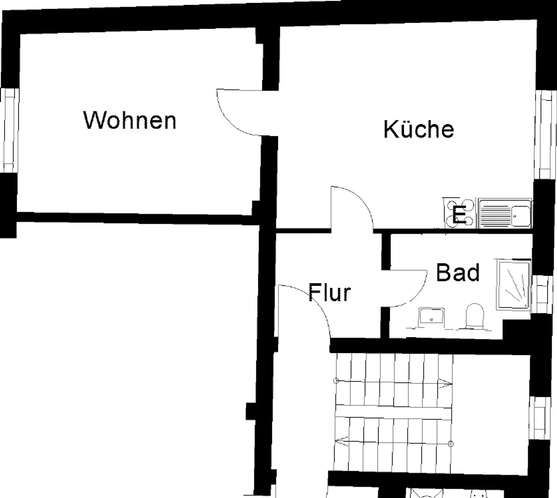 2 Zimmer Wohnung mit 45 m² in Herne – Bild 2