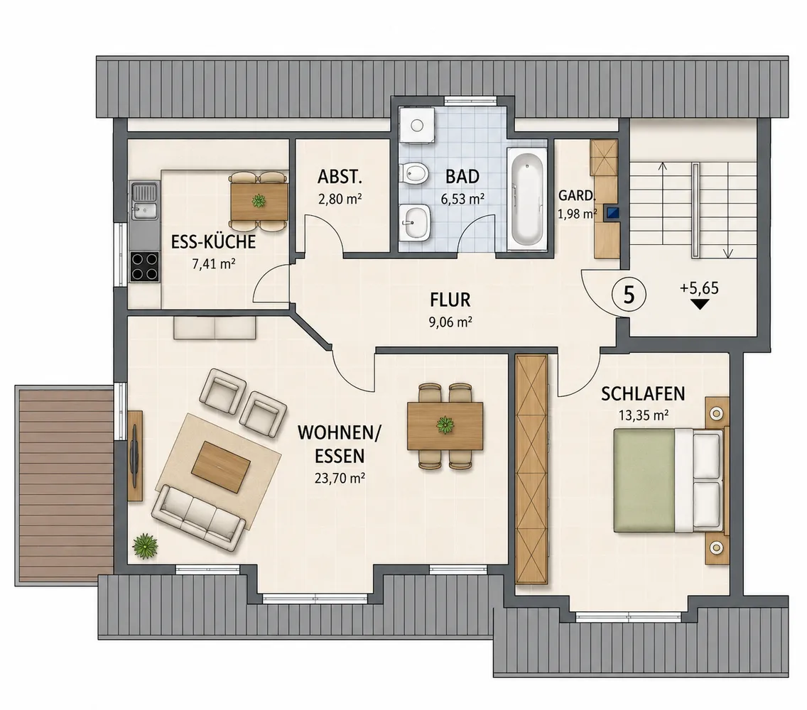 2 Zimmer Wohnung mit 64 m² in Erlangen – Bild 10