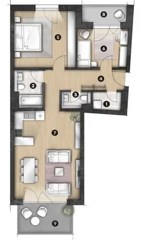 3 Zimmer Wohnung mit 86 m² in Lübeck – Bild 9