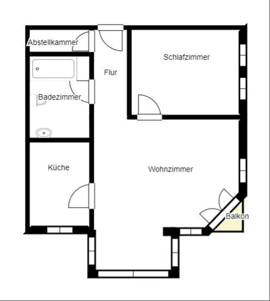 2 Zimmer Wohnung mit 50 m² in Göppingen – Bild 2