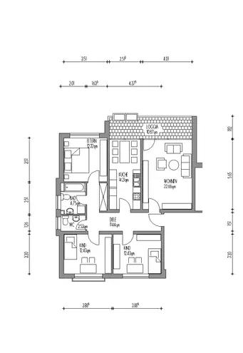 4 Zimmer Wohnung mit 97 m² in Hamm – Bild 4
