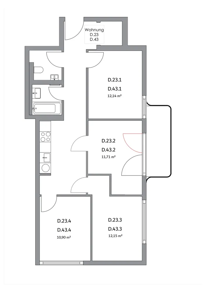 WG-Zimmer mit 11 m² in Berlin – Bild 1