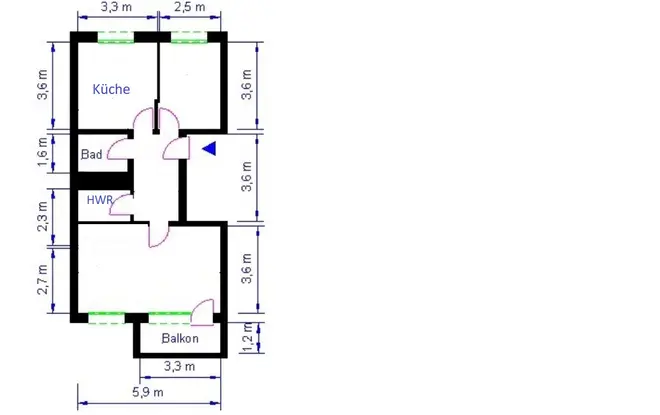 2 Zimmer Wohnung mit 56 m² in Magdeburg – Bild 7