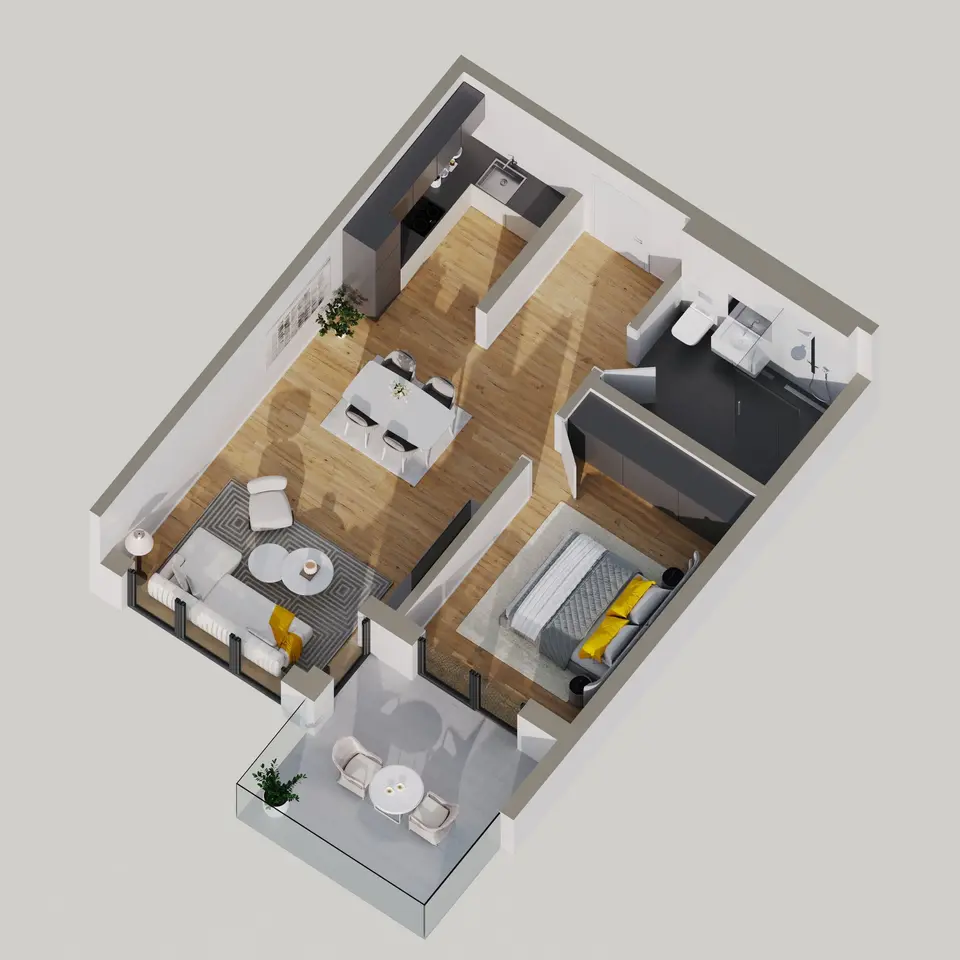 2 Zimmer Wohnung mit 70 m² in Balingen – Bild 1