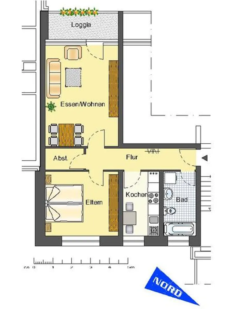 2 Zimmer Wohnung mit 58 m² in Leverkusen – Bild 1