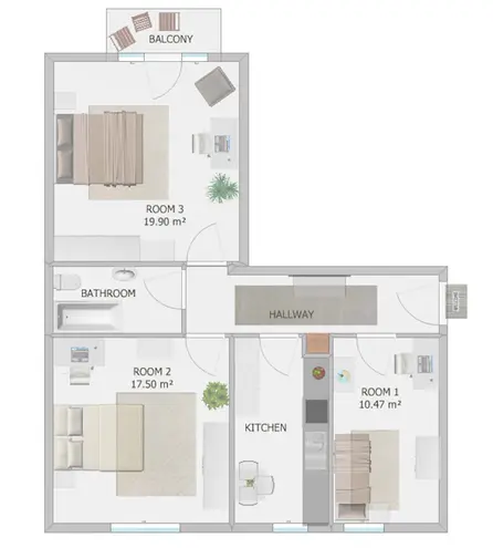 WG-Zimmer mit 10 m² in München – Bild 2