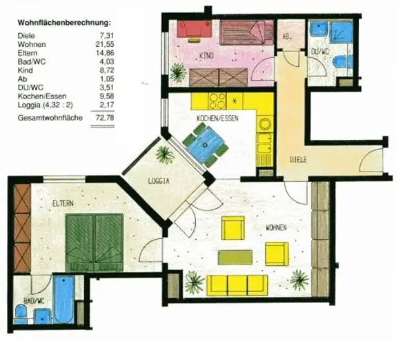 3 Zimmer Wohnung mit 73 m² in Ludwigshafen am Rhein – Bild 10