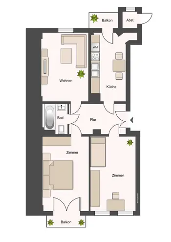 3 Zimmer Wohnung mit 70 m² in Dresden – Bild 12