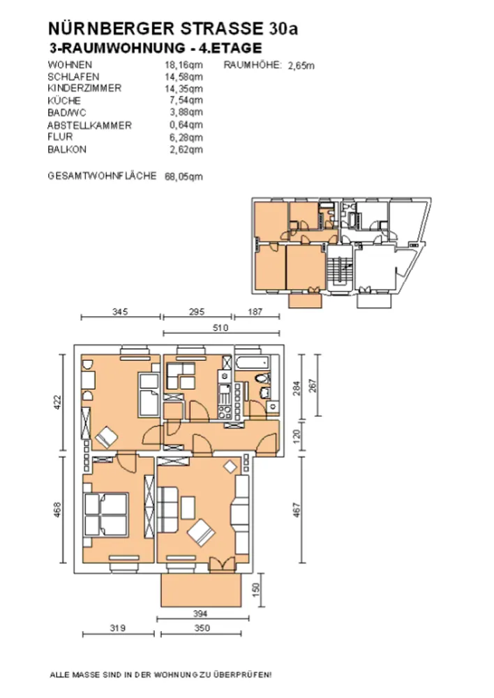 3 Zimmer Wohnung mit 68 m² in Dresden – Bild 2