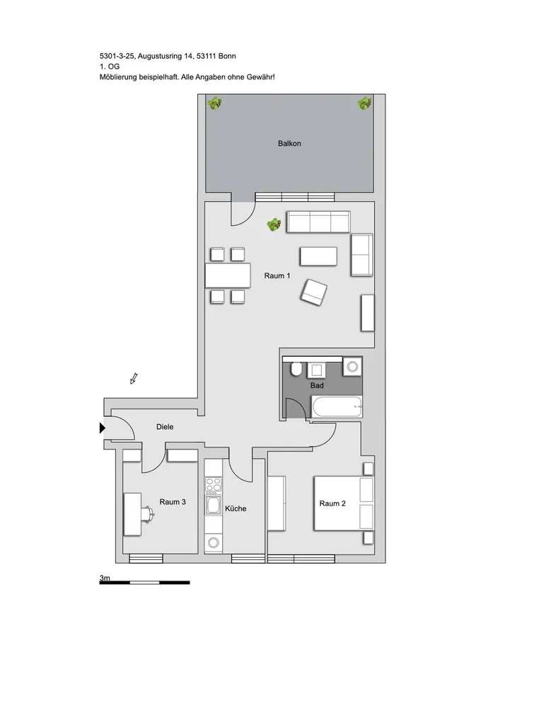 3 Zimmer Wohnung mit 84 m² in Bonn – Bild 3
