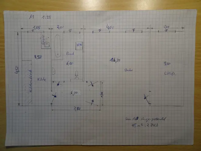 2 Zimmer Wohnung mit 45 m² in Leipzig – Bild 1