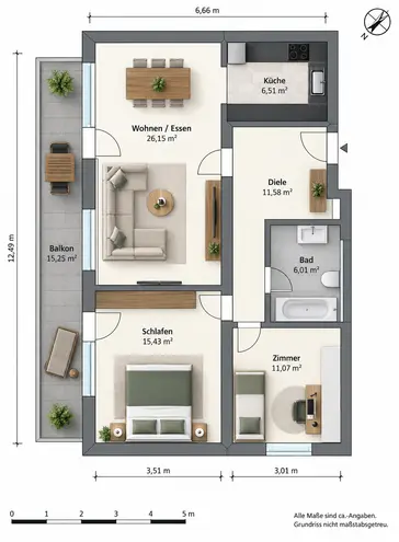 3 Zimmer Wohnung mit 84 m² in Bielefeld – Bild 12