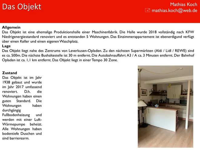 1 Zimmer Wohnung mit 30 m² in Leverkusen – Bild 3