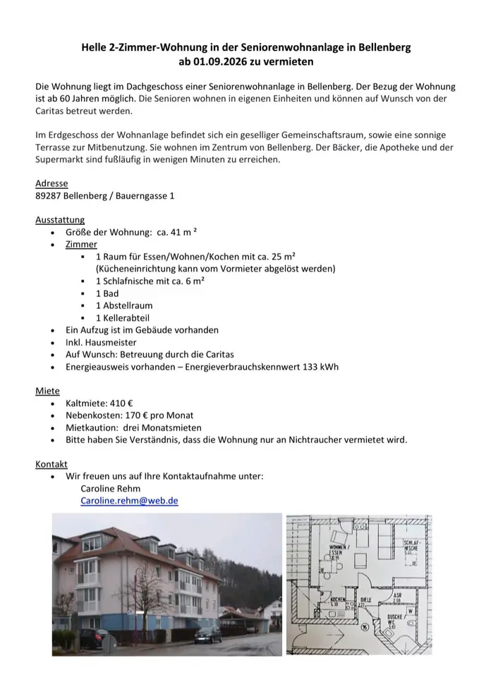 2 Zimmer Wohnung mit 27 m² in Ulm – Bild 10