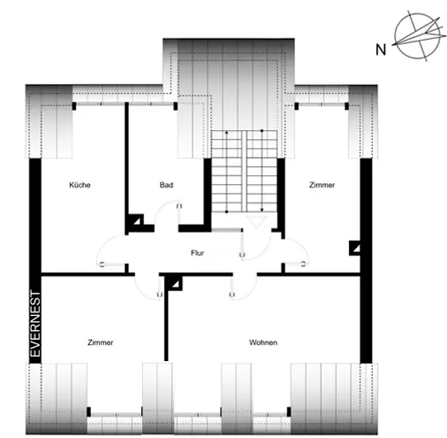 3 Zimmer Wohnung mit 82 m² in Karlsruhe – Bild 2