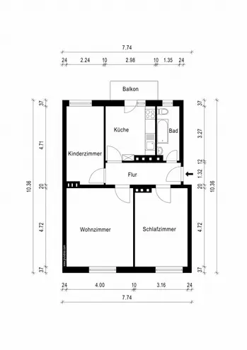 3 Zimmer Wohnung mit 64 m² in Magdeburg – Bild 4