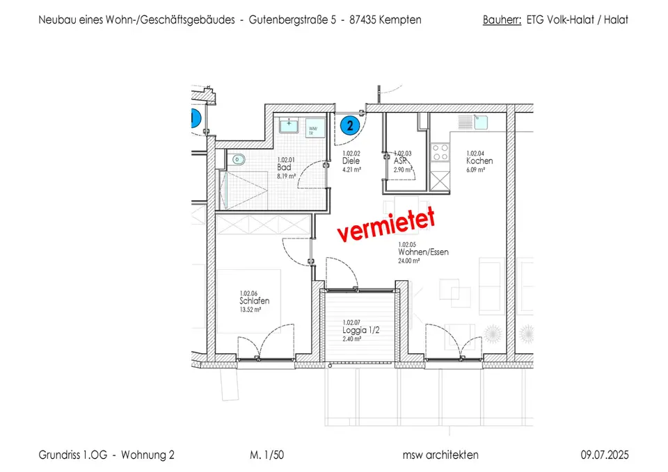 2 Zimmer Wohnung mit 63 m² in Kempten – Bild 8
