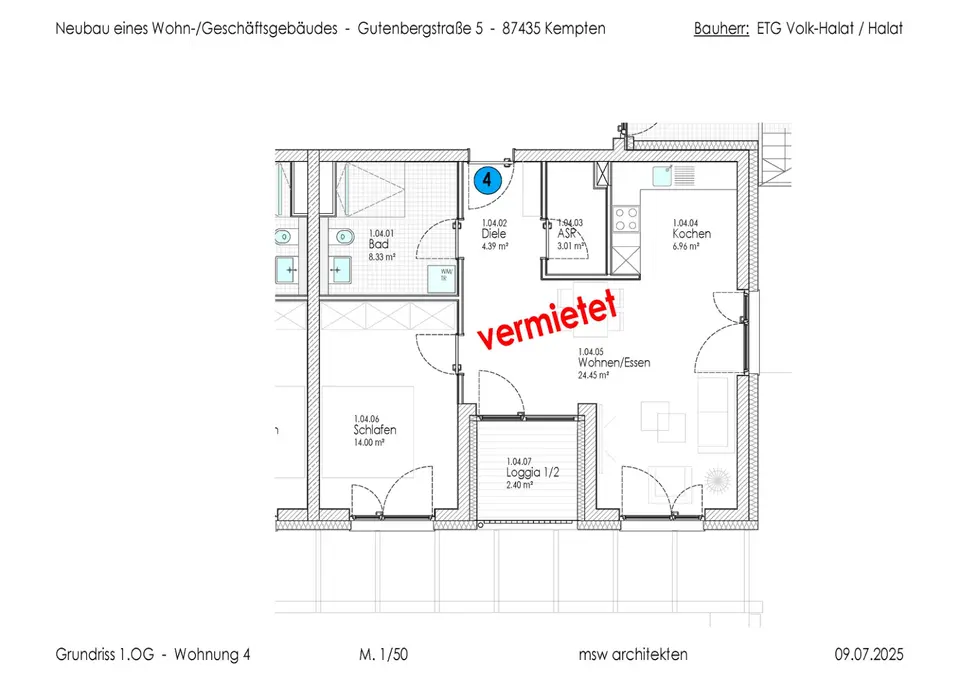 2 Zimmer Wohnung mit 63 m² in Kempten – Bild 10