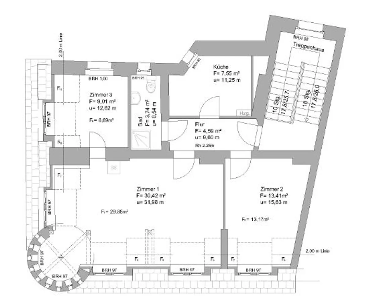 3 Zimmer Wohnung mit 73 m² in Eberswalde – Bild 2