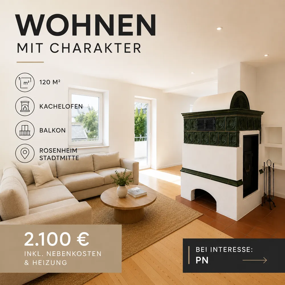 5 Zimmer Wohnung mit 120 m² in Rosenheim – Bild 1