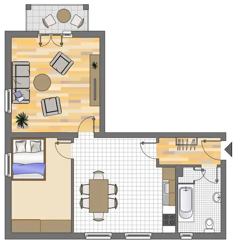2 Zimmer Wohnung mit 63 m² in Leverkusen – Bild 3