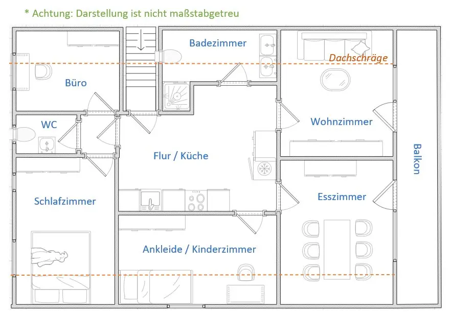 5 Zimmer Wohnung mit 75 m² in Schwäbisch Hall – Bild 5