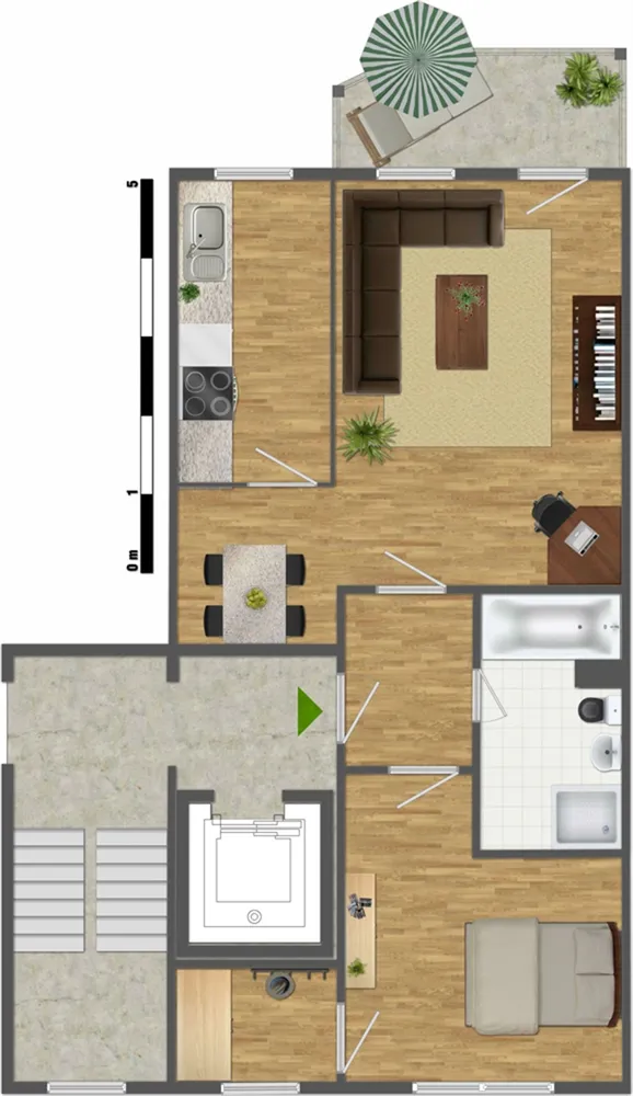 2 Zimmer Wohnung mit 61 m² in Gera – Bild 8