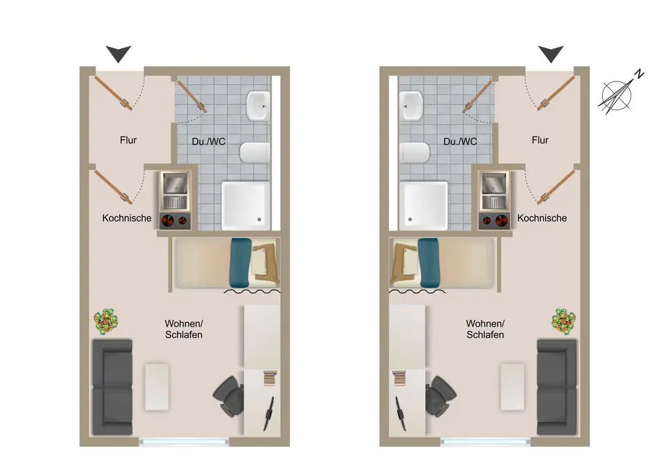 2 Zimmer Wohnung mit 22 m² in Freiberg – Bild 8