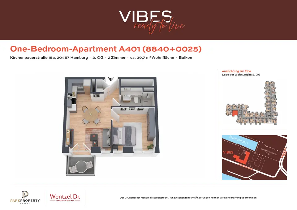 2 Zimmer Wohnung mit 40 m² in Hamburg – Bild 8