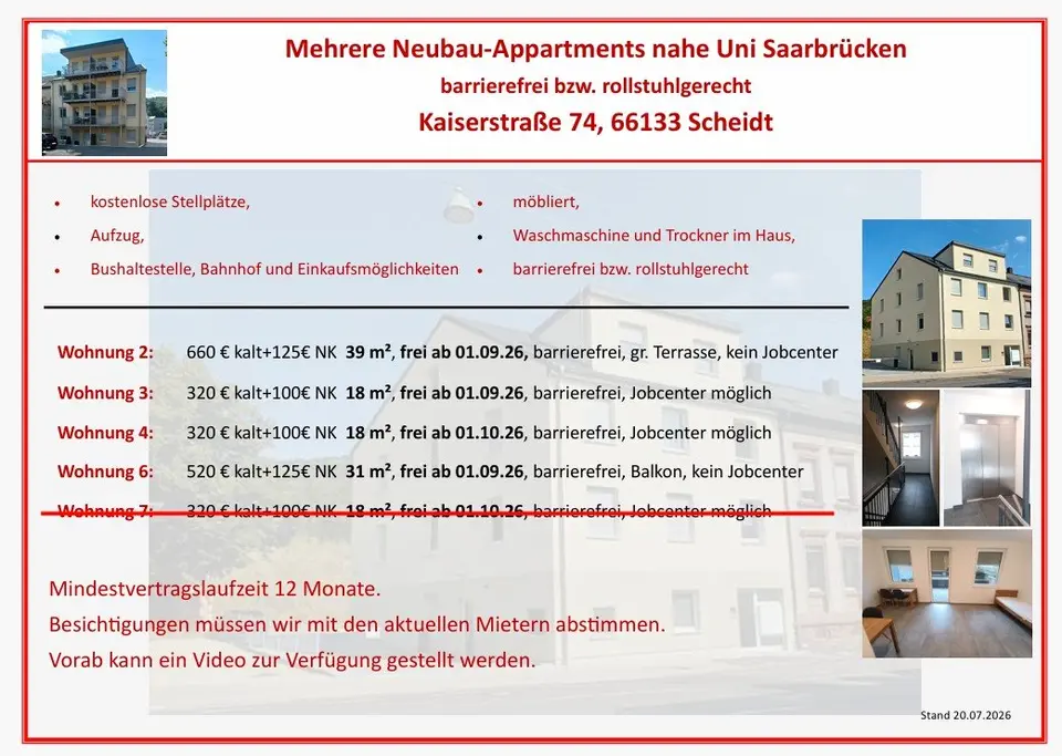 Studio mit 44 m² in Saarbrücken – Bild 6
