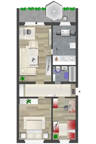 3 Zimmer Wohnung mit 71 m² in Chemnitz – Bild 5