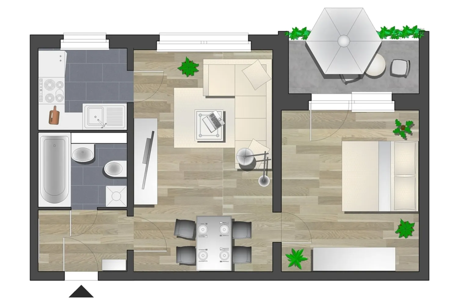2 Zimmer Wohnung mit 45 m² in Chemnitz – Bild 5