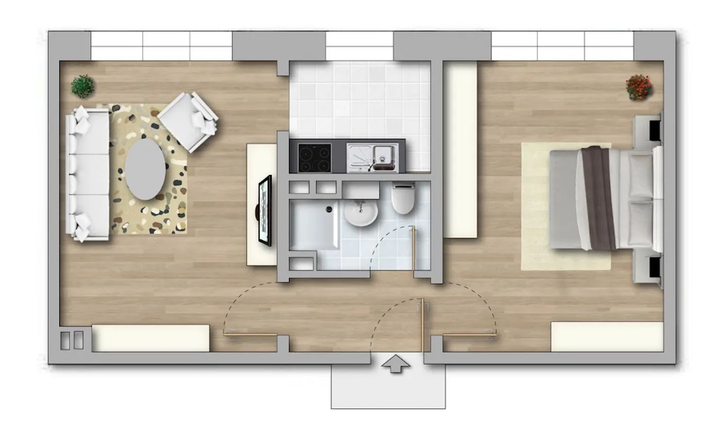 2 Zimmer Wohnung mit 42 m² in Halle (Saale) – Bild 7