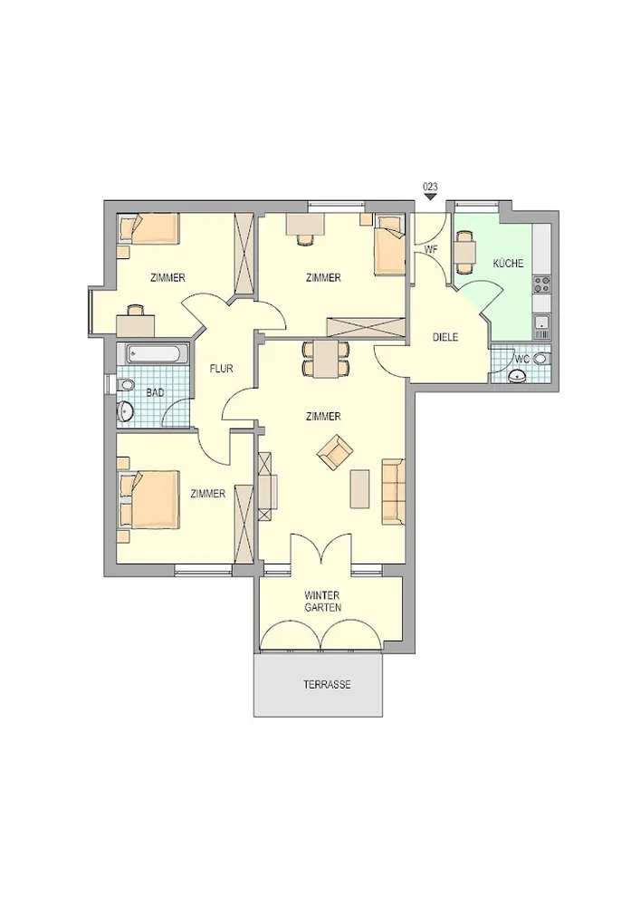 4 Zimmer Wohnung mit 92 m² in Herne – Bild 3