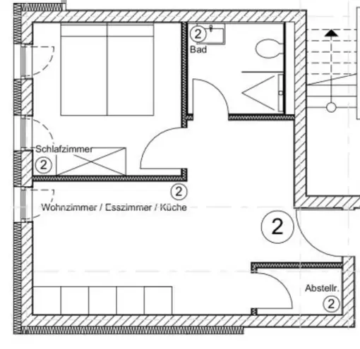 2 Zimmer Wohnung mit 37 m² in Frankfurt am Main – Bild 5