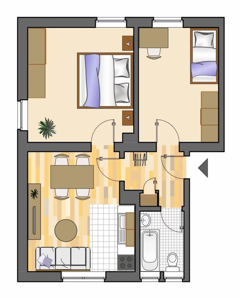 3 Zimmer Wohnung mit 52 m² in Recklinghausen – Bild 4