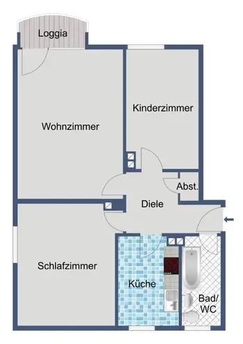 3 Zimmer Wohnung mit 64 m² in Darmstadt – Bild 4